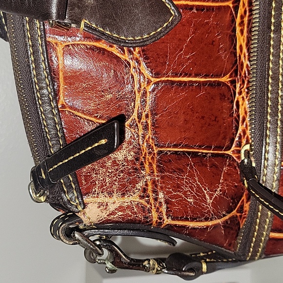 Vintage dooney and burke leather handbag - Picture 3 of 14